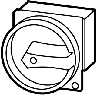 Главный выключатель , 8P , Ie = 12A, черная ручка , 0-1, 90 °, переднее крепление