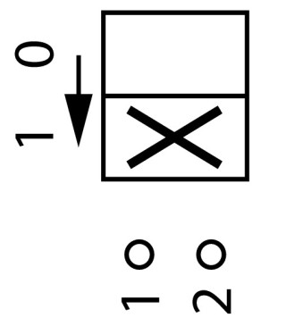 Переключатель управления , 1P , Ie = 12A , Пол. 1-0 , 45 °,  переднее крепление в отверстия 22мм