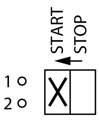 Переключатель управления , 1P , Ie = 12A  , 45 °,  переднее крепление