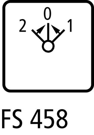 Переключатель управления , 2S, Ie = 12A, Пол. 2 > 0 <1 , 45 ° , переднее крепление в отверстия 22мм