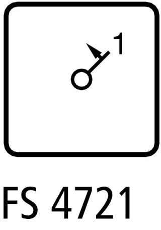 Переключатель управления , 2P, Ie = 12A , Пол. I < 1 , 45 ° , переднее крепление