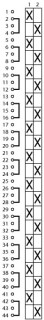 Выключатель, 11p , Ie = 12A , Пол. 1-2 , 90 °, переднее крепление