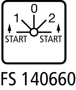 Переключатель управления , 4P, Ie = 12A ,переднее крепление