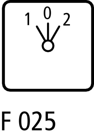 Выключатель, 1P , Iu = 10A, Пол. 2 > 0 <1 , 45 °, 48х48 мм , переднее крепление в отверстие 22мм