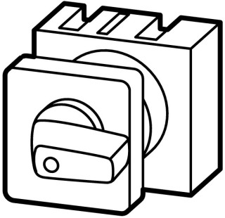 Переключатель полюсов, 1P , Ie = 12A, Пол. 2 > 0 <1 , 45 °, 48х48 мм , переднее крепление