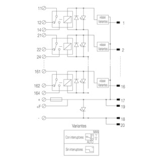 Реле безопасности RSM-16 PLC C 1CO Z