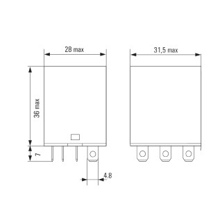 Реле защиты от перегрузки DRL370048L