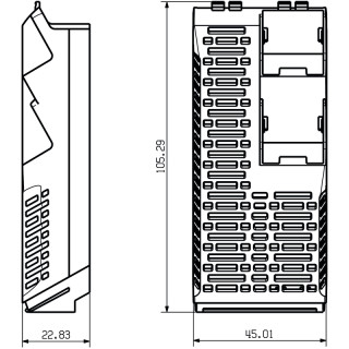 Корпуса для электроники CH20M45 S 3SC/2PSC  BK 2010