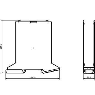 Пустой корпус для электронн CH20M22 B LGY/BK