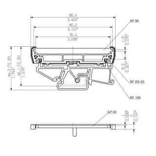 Пустой корпус для электронн AP 90 BK 2029