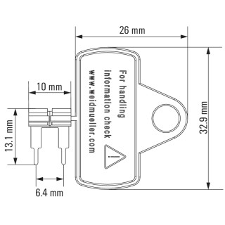 Перемычка ZQV 1.5N/R6.4/2 GE