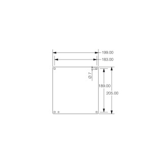 Монтажная панель KTB MOPL 2626 S2N