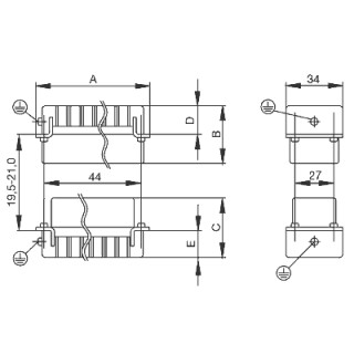 Промышленный разъём HDC HE 6 MC