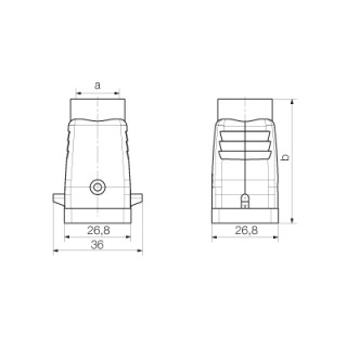 Корпус HDC 04A TOLU 1M16G