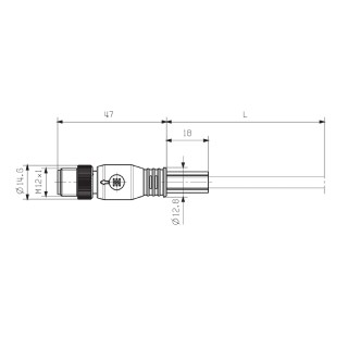 Шинный кабель SAIL-M12GM12SG-CD-1.0A