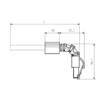 Готовый кабель данных IE-C6FP8LD0010M40W40-D