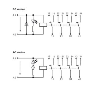 Реле безопасности RCMKITZ 24VDC 4CO LED