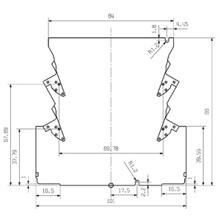 Пустой корпус для электронн SK S-KIT CH20M17