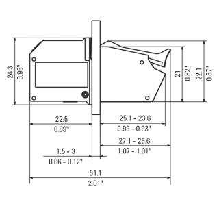 Проходная клемма PGK 4 BT BK