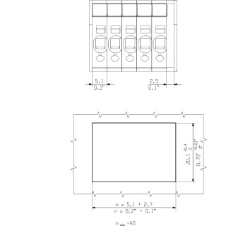 Проходная клемма PGK 4 BT BK