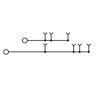 Проходная клемма WDT 2.5/2