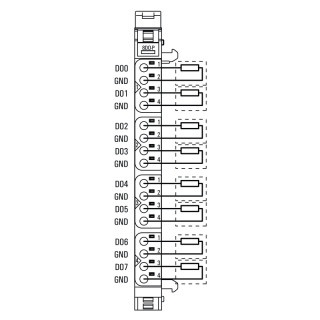 Штекерный соединитель печат UR20-8DO-P