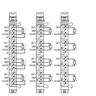 Штекерный соединитель печат UR20-4DO-N-2A