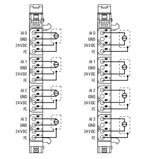 Штекерный соединитель печат UR20-4AI-UI-16-DIAG