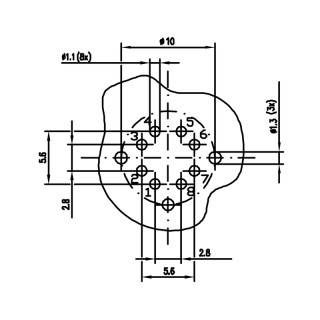 Матрица USB IE-PCB-M12X-S-180