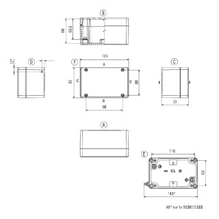 Корпус EXI KLIPPON K4 EX RAL7001