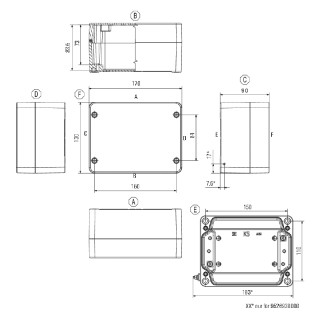 Корпус EXI KLIPPON K5 EX RAL7001