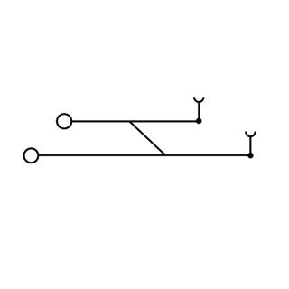 Измерительная клемма с разм ZDT 2.5/2 V BL