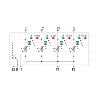 Разрядник VPU II 4 R 600V/25kA