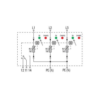 Разрядник VPU II 3 R 750V/25kA