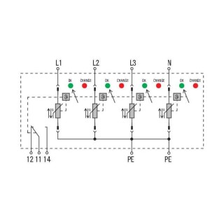 Разрядник VPU II 4 R 750V/25kA