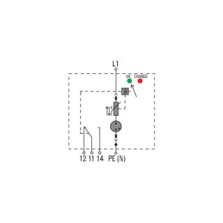 Разрядник VPU I 1 R LCF 280V/12,5KA