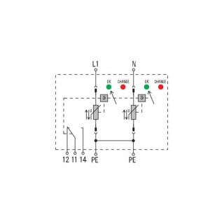 Разрядник VPU II 2 R 75V/30kA