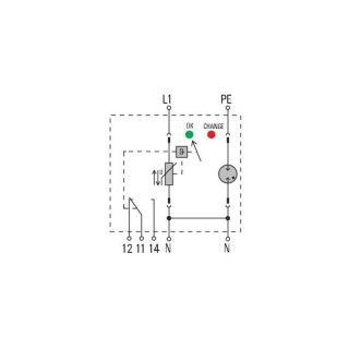 Разрядник VPU II 1+1 R 280V/40KA