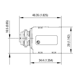 Матрица USB IE-AD-M12XRJ45-90