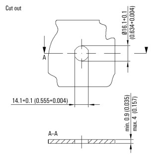 Матрица USB IE-AD-M12XRJ45-90