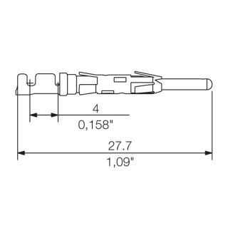 Штекерный соединитель печат CS1,6E22-20 AU,75 I2,5