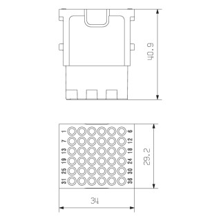 Профильное уплотнение HDC MHD 36 FC