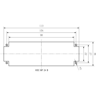 Профильное уплотнение HDC MF 24B FA