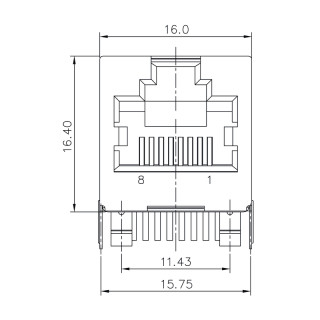 Матрица USB RJ45C6 T1U 2.7N4N TY