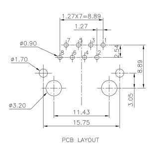 Матрица USB RJ45C6 T1U 2.7N4N TY