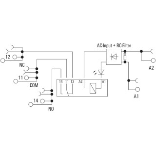 Реле безопасности TRS 120VAC RC 1CO 16A