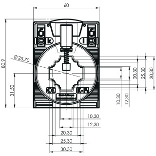 Трансформатор тока CMA-31-500-5A-5VA-0,5