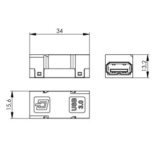 Матрица USB IE-BI-USB-3.0-A