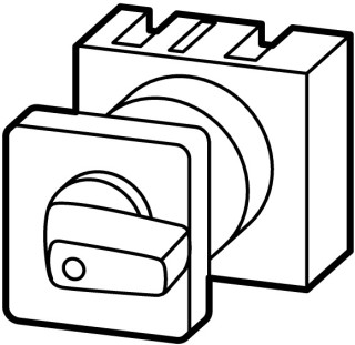 Переключатель управления , 4P, Ie = 12A, FS- HAND-AUTO 0 < START , 45 °, 48х48 мм , переднее крепление в отверстие 22мм