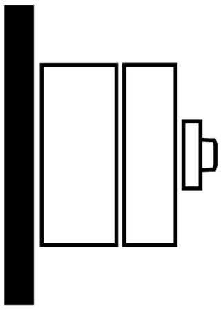 Главный выключатель, + корпус 3p +1S, Iе = 12А, черная ручка, 0-1, 90 °